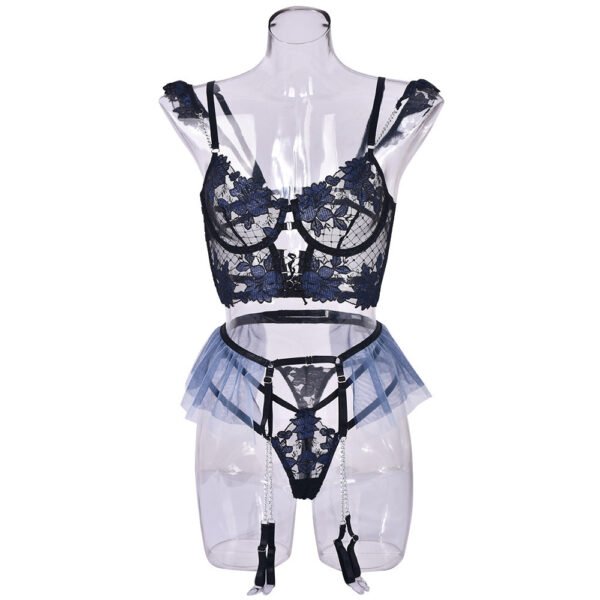 Aria Floral Chic Ruffle Lingerie Set - Image 8