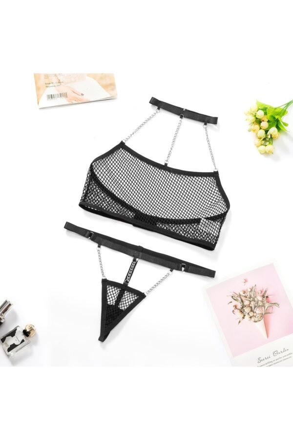 Elita Fishnet Transparent Lingerie - Image 4