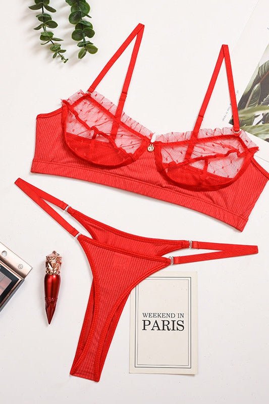 Erica Ruffle Lace Lingerie - Image 9