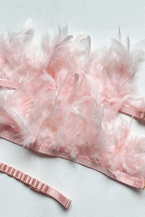 Exotic Feather Sexy Lingerie 5-Piece - Image 10