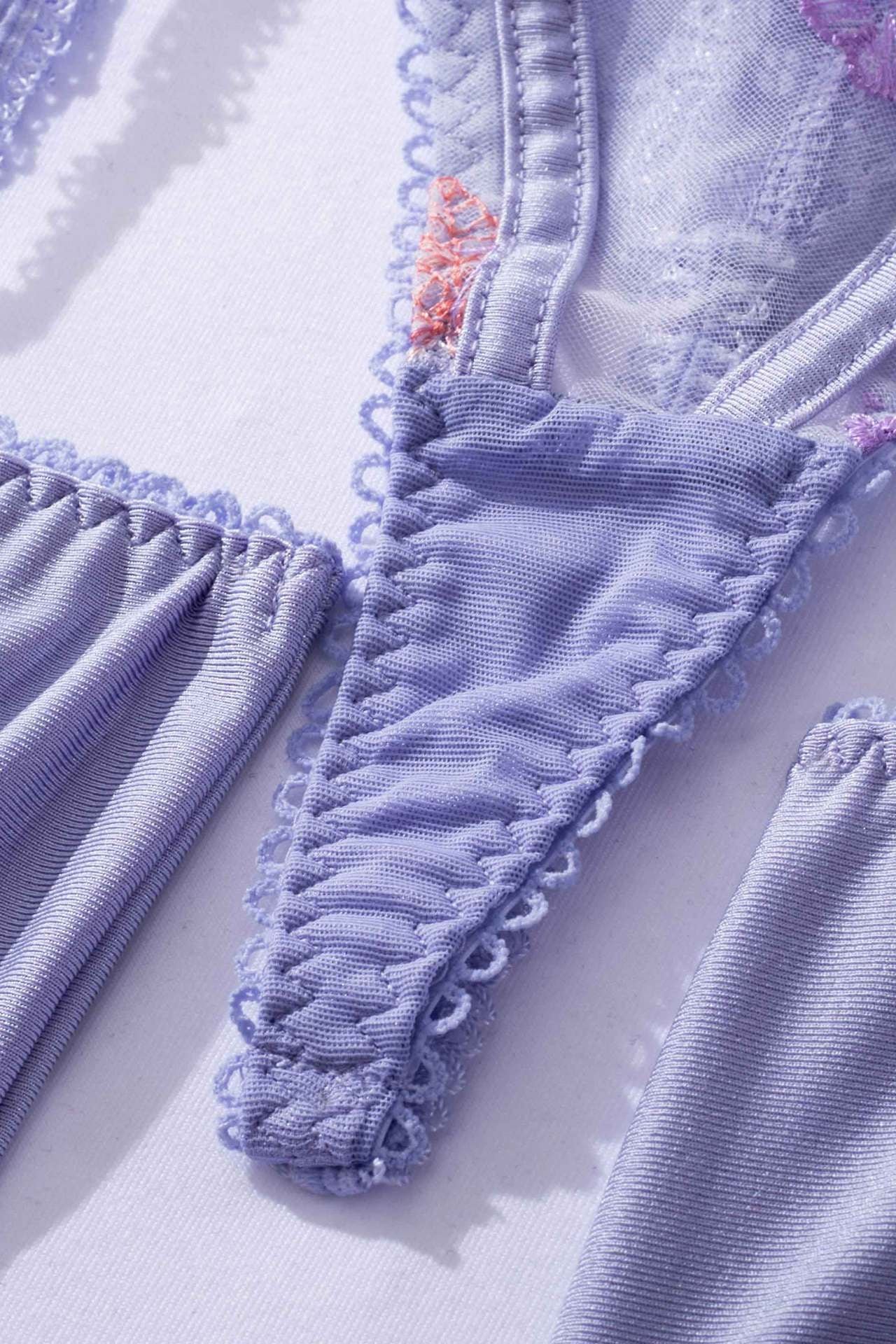 Indigo's Blue Floral Lingerie - Image 10