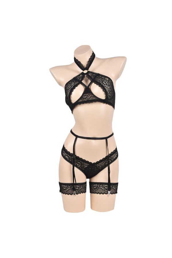 Jade Cutout Sensual Lingerie Set - Image 4