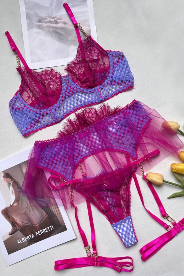 Jenna's Colorful Lingerie Set - Image 9