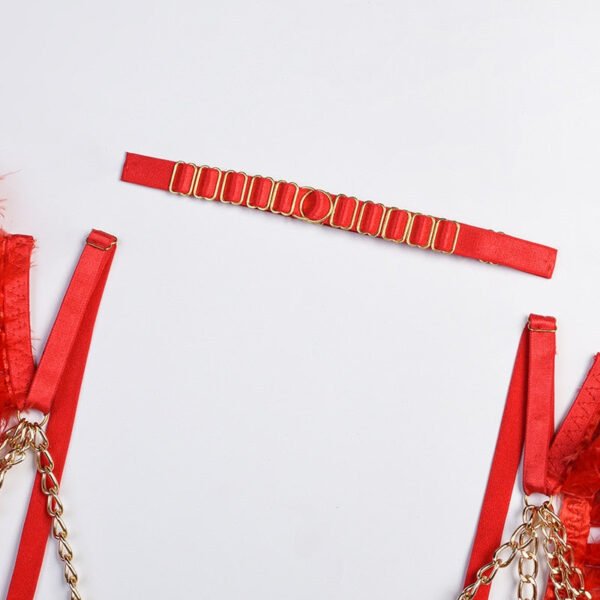 Leslie's Red Feather Lingerie Set - Early Valentine's Day - Image 6