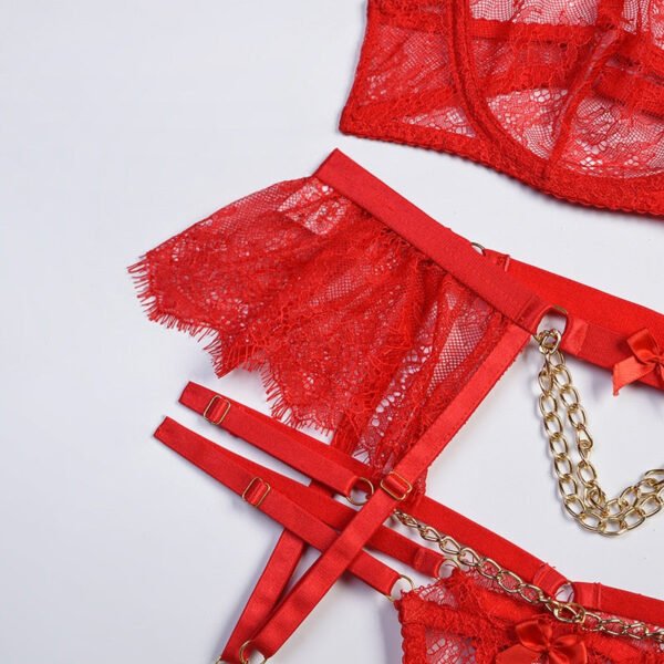 Leslie's Red Feather Lingerie Set - Early Valentine's Day - Image 9