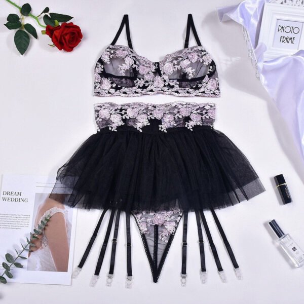 Luxury Delicate Floral Lingerie Set - Image 3