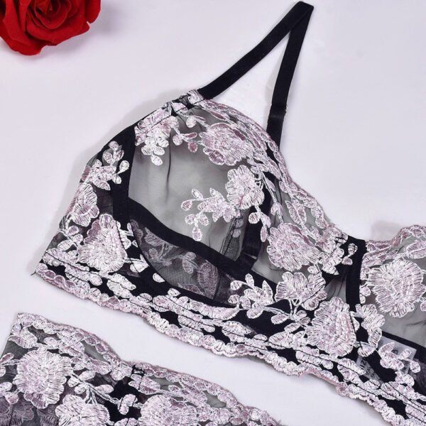 Luxury Delicate Floral Lingerie Set - Image 4