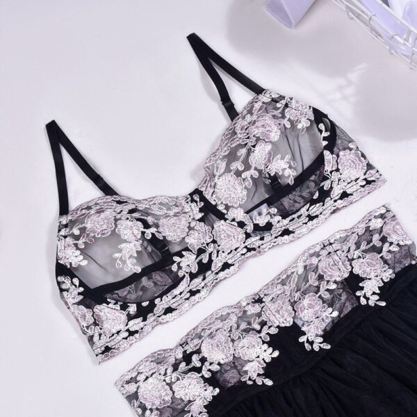 Luxury Delicate Floral Lingerie Set - Image 5
