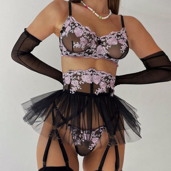 Luxury Delicate Floral Lingerie Set