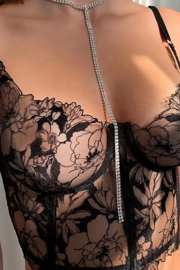 Rachael Luxury Floral Lingerie Set - Image 2