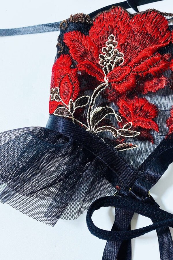 Rebecca's Black See Through Lingerie - Image 8