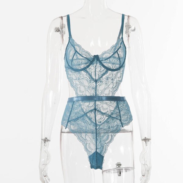 Sabrina Lace Mesh Bodysuit - Image 6