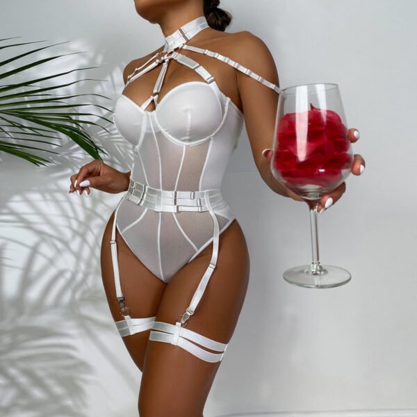 Fancy Garters Lingerie Bodysuit - Image 10