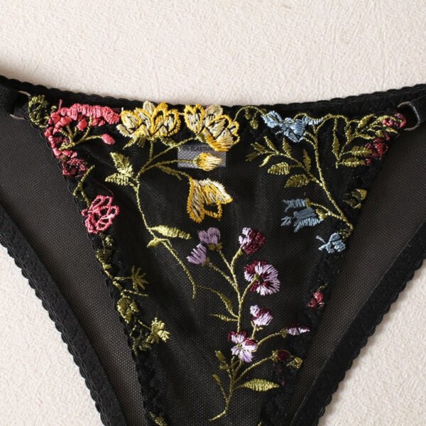 Transparent Fancy Floral Lingerie Set - Image 6