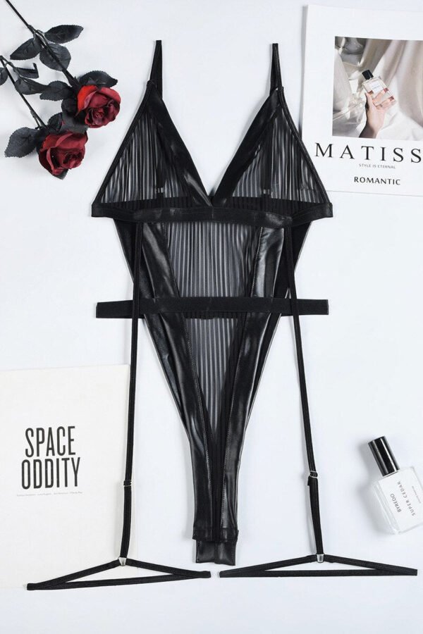 Transparent Striped Bodysuit - Image 5