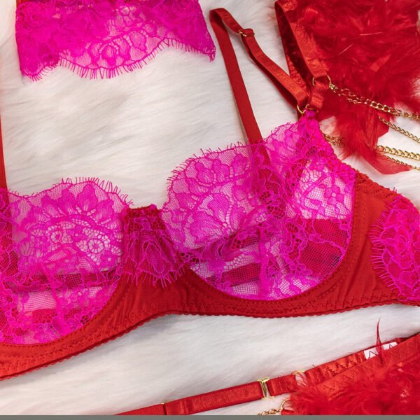 Valentine's Day Feather Lingerie Set - Image 7