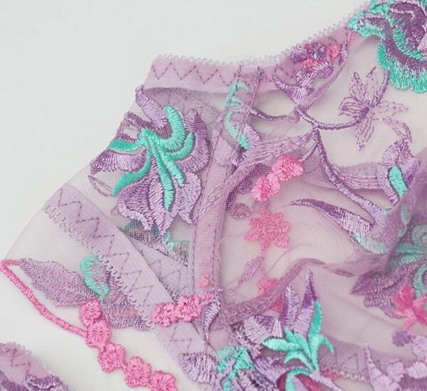 Jenna Floral Embroidered Lingerie - Image 4