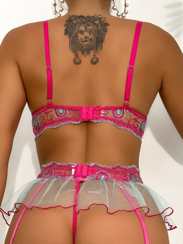 Bethany Ruffled Lace Lingerie Set - Image 2